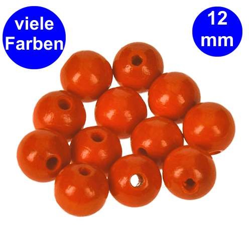 Holzperlen farbig UNI Ø 12,0 mm