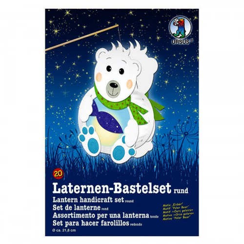 Laternen-Bastelset rund Ø 218mm, Eisbär