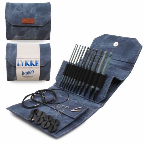 LYKKE INDIGO Interchangeable Crochet Hook Set, Tunisian Crochet Set