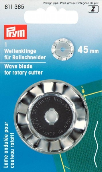 Wellen-Ersatzklinge für Rollschneider 45mm PRYM 611365