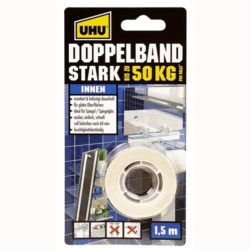 UHU Ø 19mm, Doppelband STARK 75kg