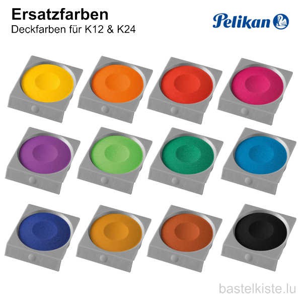 Ersatzfarben, Einzelfarben für Deckfarbkasten K12 & K24