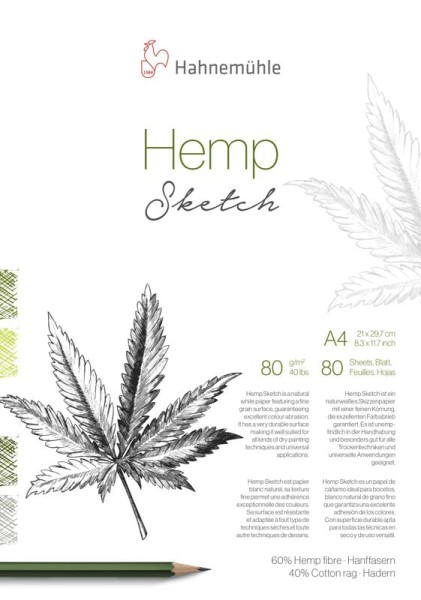 Hemp Sketch A4 Skizzenpapier 80 Blatt