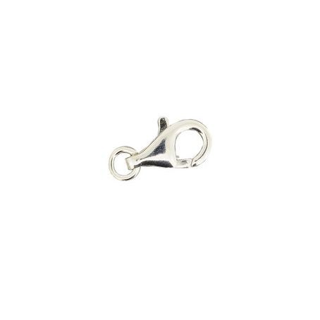 Karabinerhaken Ø 13mm mit Öse, 925 Sterling Silber