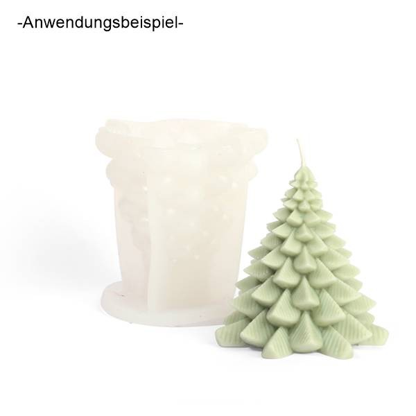 Silikonform, Kerzenform Tannenbaum 80mm