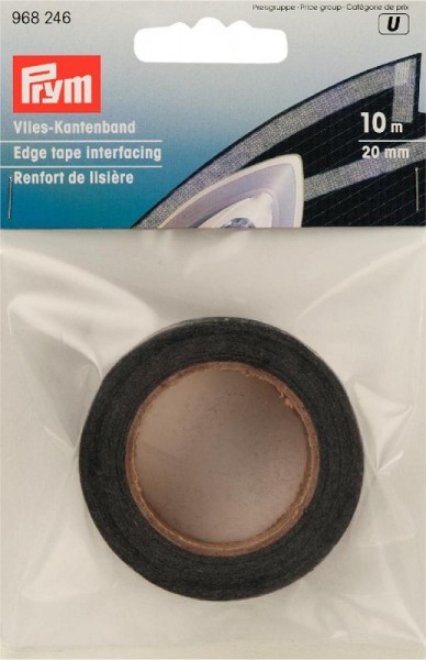 Vlies-Kantenband 20mm graphit 10m Prym 968246