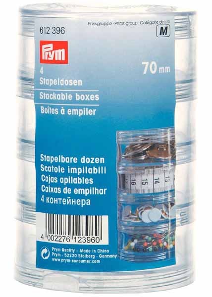 PRYM Stapeldosen 70mm, 4 Stück