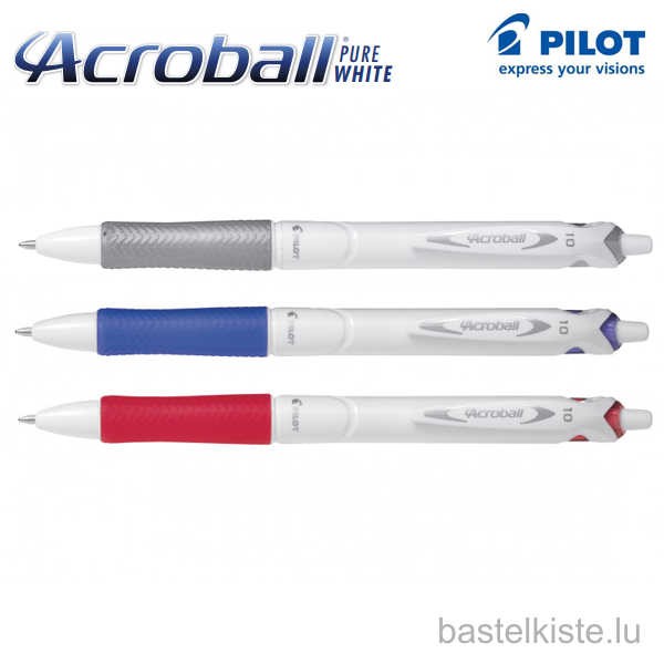 Pilot Acroball PureWhite Medium – Kugelschreiber