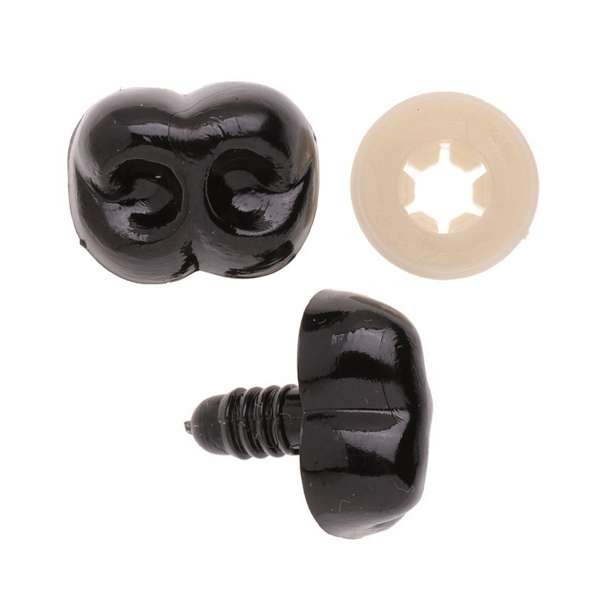 Nase aus Kunststoff schwarz Ø 20mm