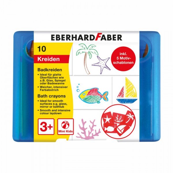 Badkreiden 6er Set, inkl. 5 Motivschablonen